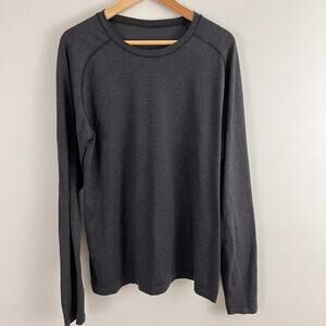 Lululemon Metal Vent Tech Long Sleeve Shirt Gray Men Size XL